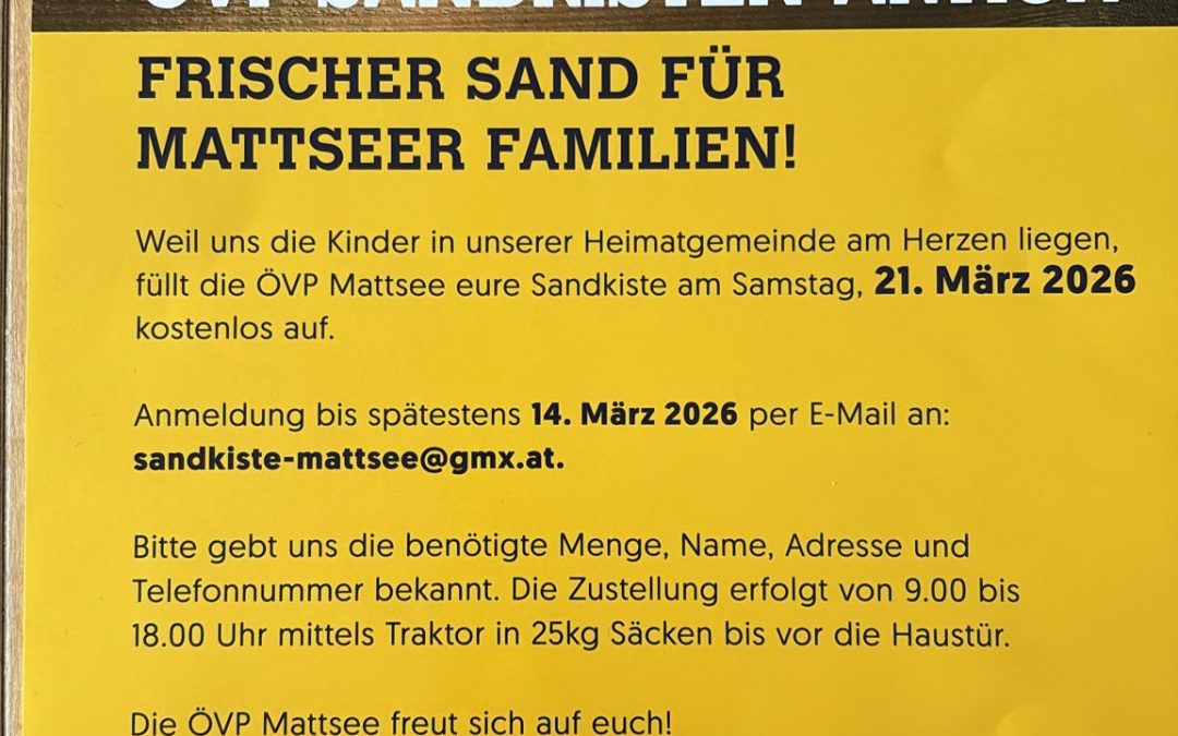 Sandkistenaktion 2026