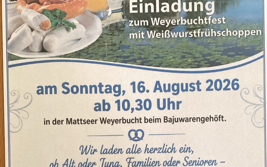 16.08.2026 Weißwurstfrühschoppen