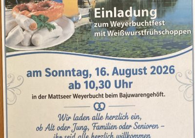 16.08.2026 Weißwurstfrühschoppen